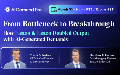 From Bottleneck to Breakthrough: How Easton & Easton Doubled Revenue with AI-Generated Demands